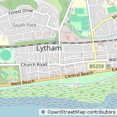 Map of Lytham ST. Annes, Lancashire