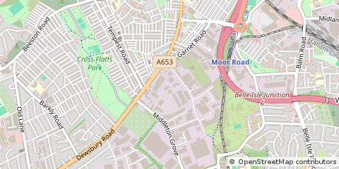 Map of Leeds, West Yorkshire