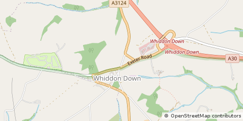 Map of Okehampton, Devon