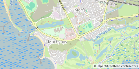 Map of Machynys, Llanelli