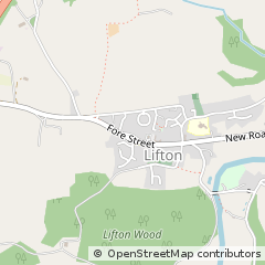Map of Lifton, Devon