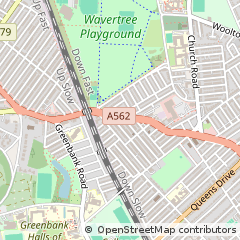 Map of Liverpool, Merseyside