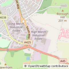 Map of Daventry, Northamptonshire