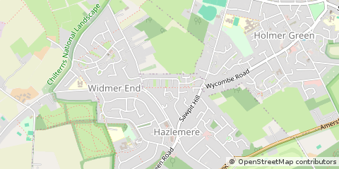 Map of High Wycombe