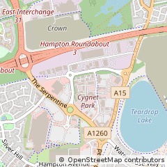 Map of Hampton, Peterborough