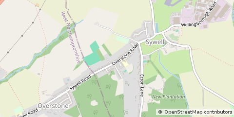 Map of Sywell, Northamptonshire