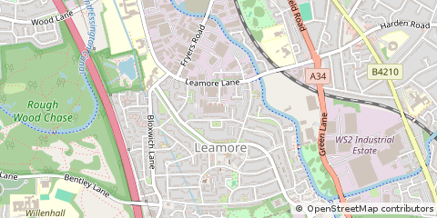 Map of Walsall, West Midlands