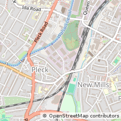Map of Wednesbury Road, Walsall