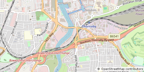 Map of Stockton on Tees