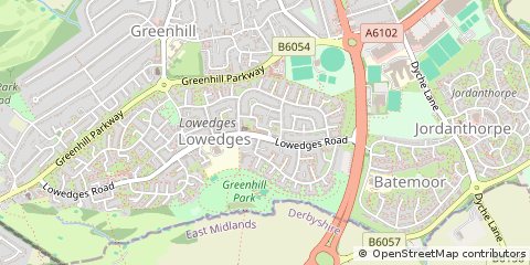 Map of Sheffield