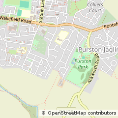 Map of Pontefract, West Yorkshire