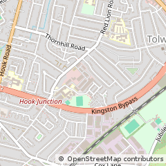 Map of Surbiton, Surrey