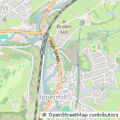 Map of Oldham,, Lancs