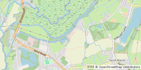 Map of Woking, Surrey