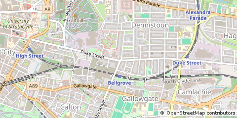 Map of Glasgow