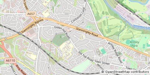 Map of Leeds, West Yorkshire