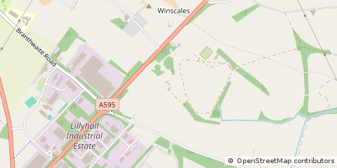 Map of Workington, Cumbria
