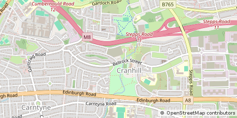 Map of Glasgow, Lanarkshire