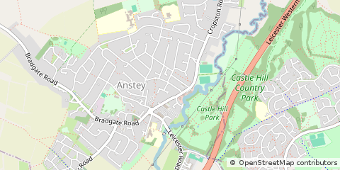 Map of Leicester, Leicestershire