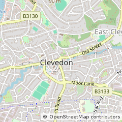 Map of Clevedon, North Somerset