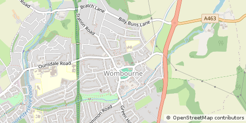 Map of Wombourne, West Midlands