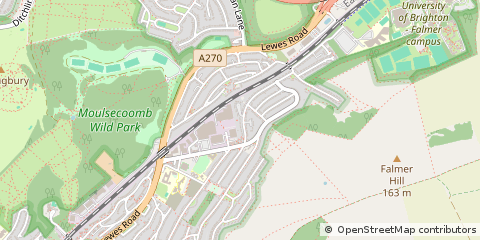 Map of Brighton, East Sussex