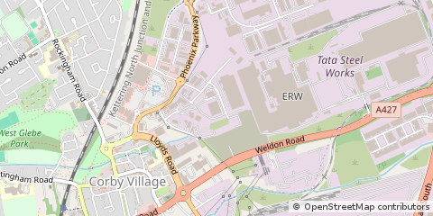 Map of Corby