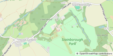 Map of Barnsley, South Yorkshire