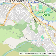 Map of Aberdare, Rhondda Cynon TAF