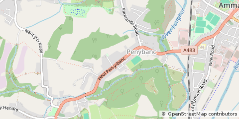 Map of Ammanford