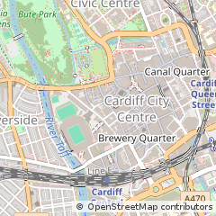 Map of Cardiff, Caerdydd
