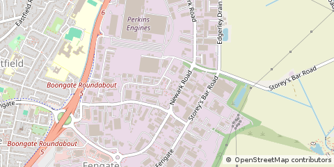 Map of Peterborough, Cambridgeshire