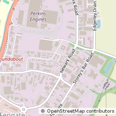 Map of Peterborough, Cambridgeshire