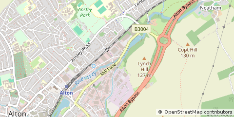 Map of Alton, Hampshire