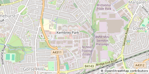 Map of Swindon
