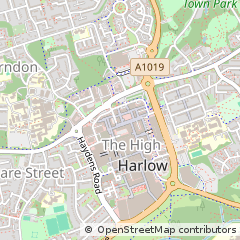 Map of Harlow