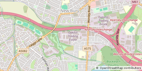 Map of Worsley, Manchester