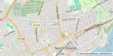 Map of North Shields