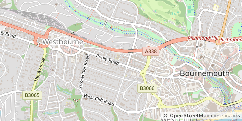 Map of Bournemouth, Dorset