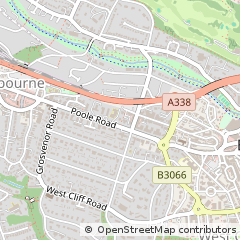 Map of Bournemouth, Dorset