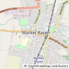 Map of Market Rasen, Lincolnshire