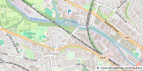 Map of Leeds, West Yorkshire