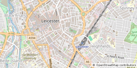 Map of Leicester