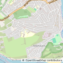 Map of Newhaven, East Sussex