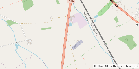 Map of Widmerpool, Nottingham