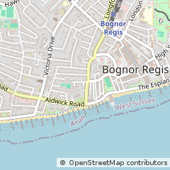 Map of Bognor Regis