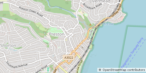 Map of Paignton, Devon
