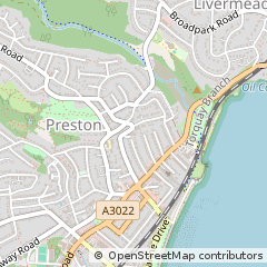 Map of Paignton, Devon