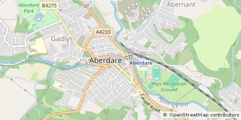 Map of MID Glamorgan, RCT