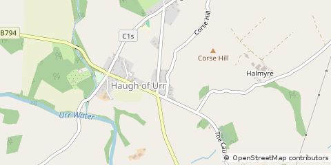 Map of Castle Douglas, Dumfries and Galloway
